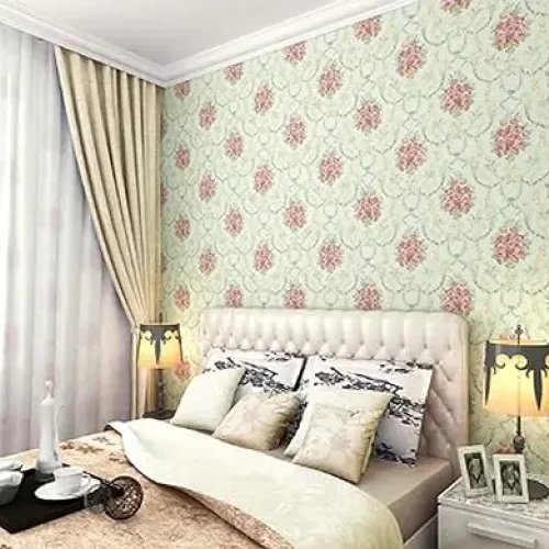 Damask wallpaper